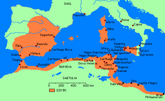 Extent of the Carthaginian Empire