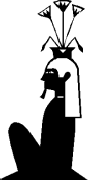 Nefertem, an Ancient Egypt God.