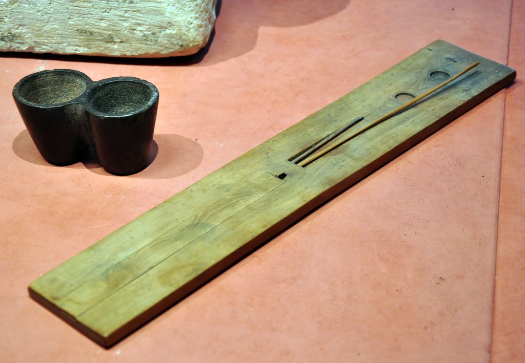Ancient Egyptian writing palette.