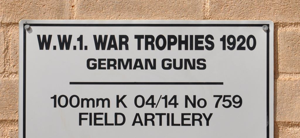 German 100mm K 04/14 No 759 Field Artillery